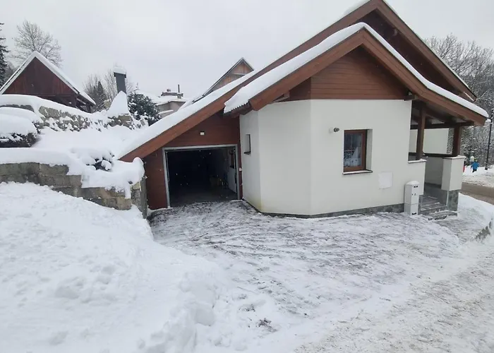 U špičáku Albrechtice v Jizerskych horach