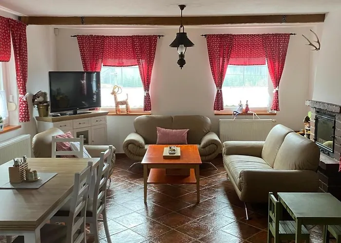 U špičáku Casa de Férias Albrechtice v Jizerskych horach