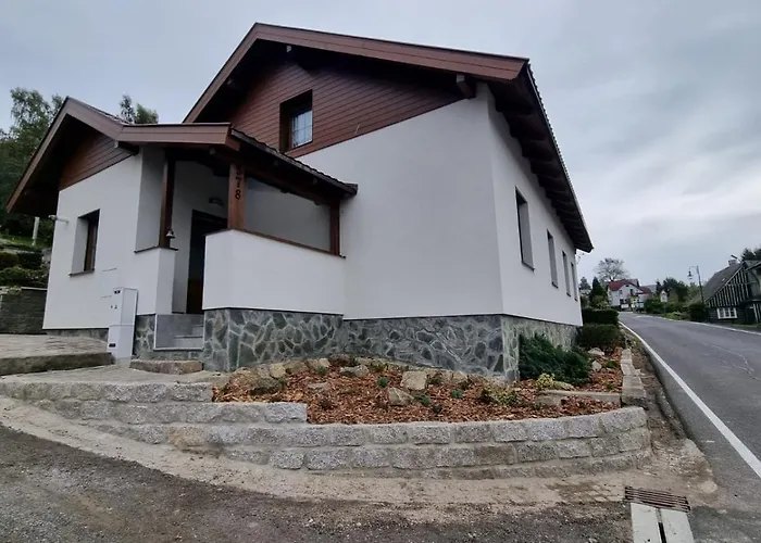 U špičáku Casa de Férias Albrechtice v Jizerskych horach